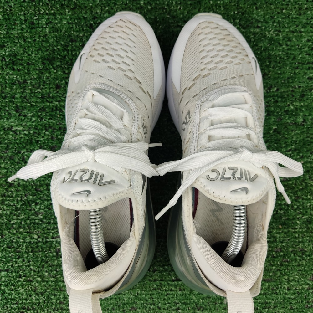Nike Sneakers Womens 6.5 White Air Max 270 DX0114-100 Metallic Silver Athletic - Picture 7 of 8